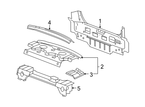 2008 Chevy Malibu Rear Body Diagram 3 - Thumbnail