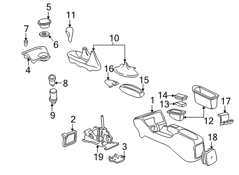 1998 Pontiac Sunfire Switch Assembly, Side Window (Master) Diagram for 22654790