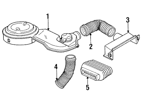 1985 Pontiac Grand Am Sensor Asm,Mass Air Flow Diagram for 25007540