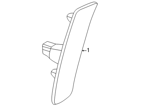 2024 Cadillac CT5 Side Marker Lamps Diagram