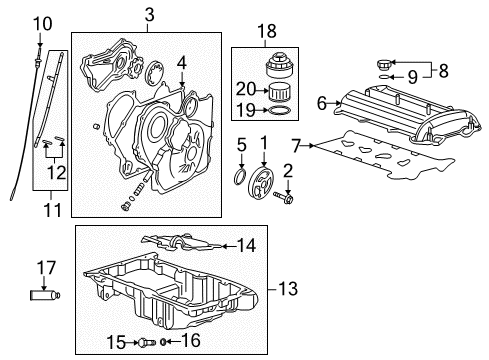 2004 Saturn Ion Engine Parts & Mounts, Timing, Lubrication System Diagram 4 - Thumbnail