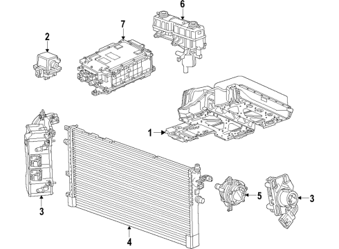 2016 Chevy Spark EV Sensor Assembly, Drive Motor Position Diagram for 24266276