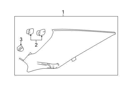 2013 Chevy Malibu Interior Trim - Quarter Panels Diagram