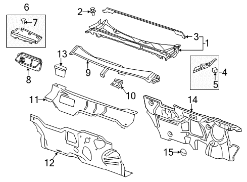 2013 Chevy Malibu Cowl Diagram