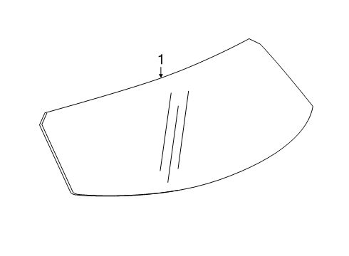 2024 Chevy Blazer Glass - Lift Gate Diagram