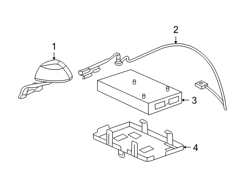 2005 Chevy Corvette Antenna & Radio Diagram 2 - Thumbnail