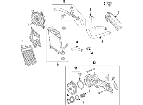 2023 Chevy Corvette PUMP ASM,WAT Diagram for 12724330