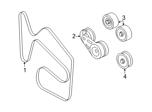 2006 Chevy Monte Carlo Belts & Pulleys, Maintenance Diagram 2 - Thumbnail