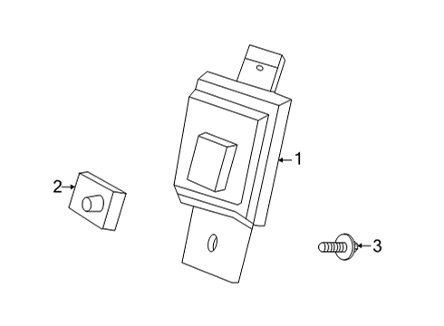 2022 GMC Hummer EV Pickup License Lamps Diagram