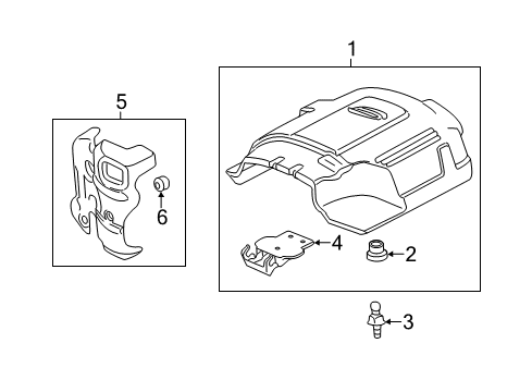 2017 GMC Sierra 3500 HD Engine Appearance Cover Diagram 2 - Thumbnail