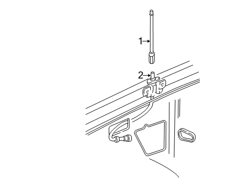 2007 Buick Rainier Antenna & Radio Diagram 2 - Thumbnail