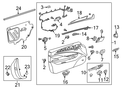 2015 Cadillac ELR Front Door, Electrical Diagram 2 - Thumbnail