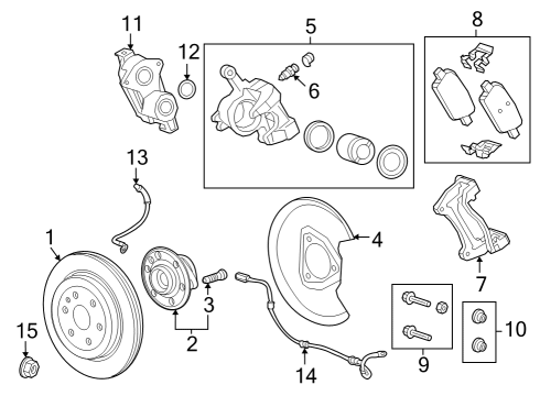 2024 Cadillac LYRIQ Rear Brakes Diagram