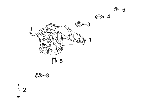 2006 Chevy Uplander Axle & Differential - Rear Diagram