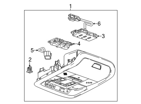 2020 Chevy Blazer Overhead Console Diagram