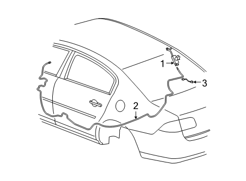 2009 Buick Lucerne Antenna & Radio Diagram 2 - Thumbnail