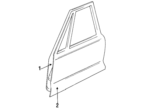 1996 Buick Park Avenue Front Door Diagram