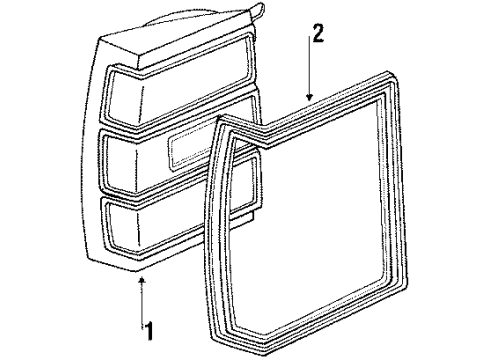 1989 Buick LeSabre Combination Lamps Diagram