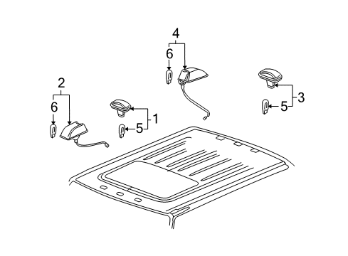 2007 Hummer H2 Clearance Lamps, Body Diagram 1 - Thumbnail