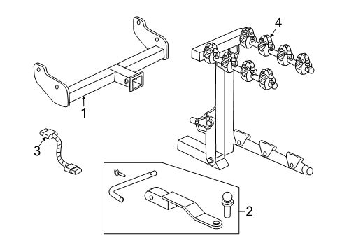 2007 Saturn Vue Trailer Hitch Components Diagram