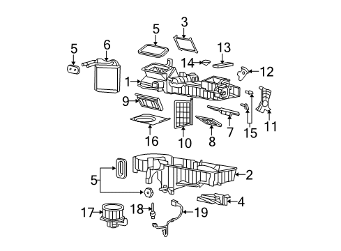 2005 GMC Canyon HVAC Case Diagram 2 - Thumbnail