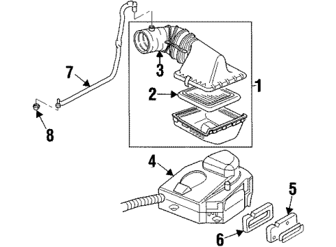 1998 Cadillac DeVille Filters Diagram 3 - Thumbnail