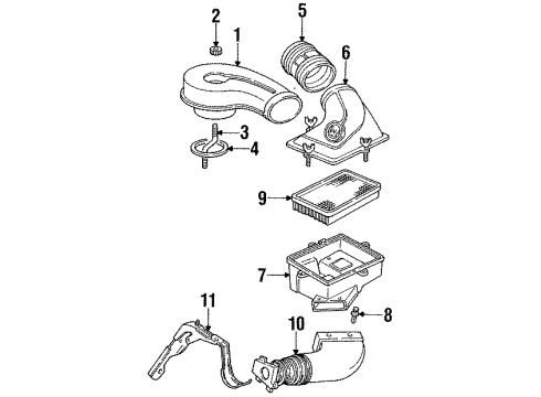 1992 Cadillac Seville Air Intake Diagram