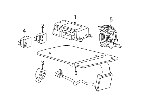 2022 Chevy Trax Air Bag Components Diagram 2 - Thumbnail