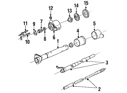 1991 Chevy S10 Steering Column, Steering Wheel Diagram 2 - Thumbnail