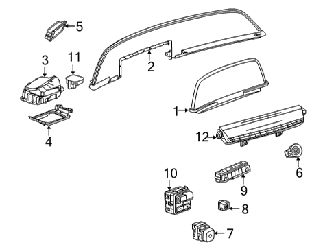 2023 Cadillac Escalade Instruments & Gauges Diagram