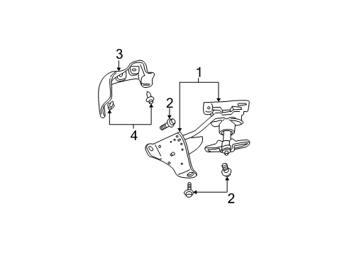 2004 GMC Envoy XUV Spare Tire Carrier Diagram