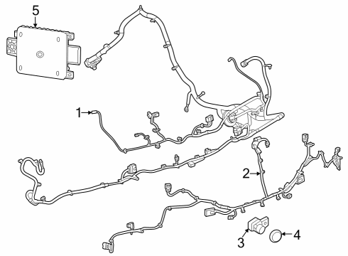 2023 Chevy Corvette HARNESS ASM-CHAS RR WRG Diagram for 85618702