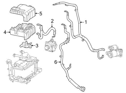 2023 Cadillac Escalade ESV CABLE ASM-STRTR SOL Diagram for 85587486