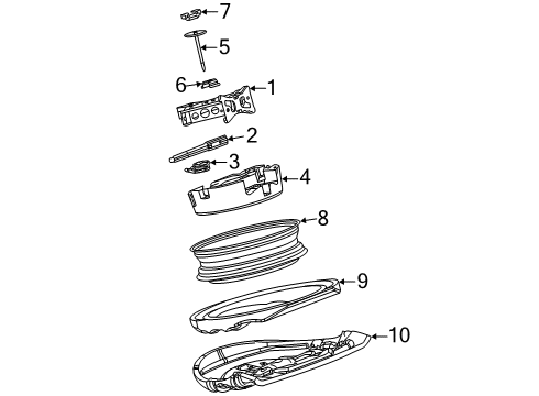 2022 Cadillac XT6 Jack & Components Diagram