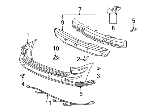 2002 Chevy Venture Rear Bumper Diagram