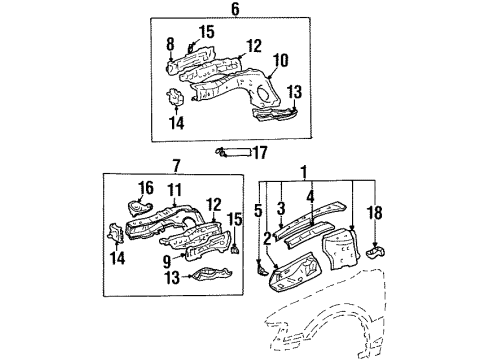 2001 Chevy Prizm Bracket,Engine Mount(RH) Diagram for 94852061