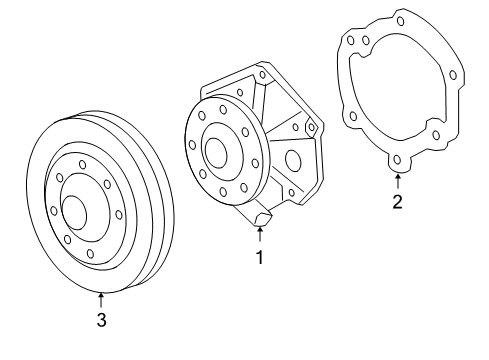 2009 Pontiac G6 Cooling System, Radiator, Water Pump, Cooling Fan Diagram 3 - Thumbnail