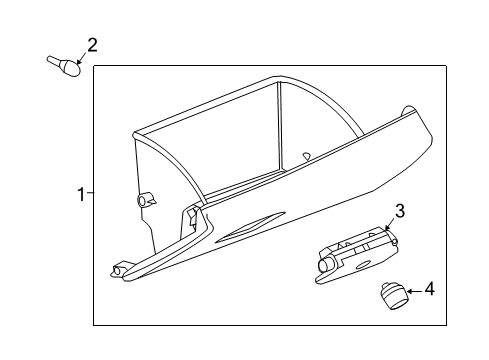 2023 Chevy Camaro Glove Box Diagram