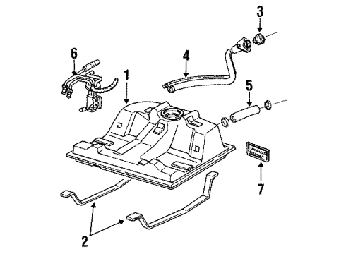 1993 Oldsmobile Cutlass Supreme Senders Diagram 2 - Thumbnail