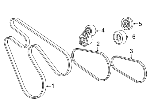 2017 Chevy Silverado 1500 Belts & Pulleys, Cooling Diagram 1 - Thumbnail