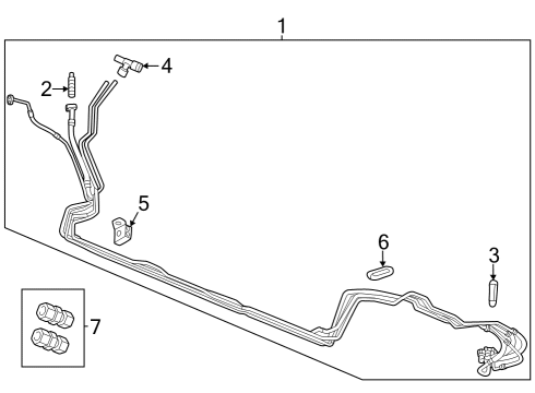 2019 GMC Yukon XL Rear A/C Lines Diagram