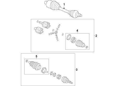2015 Buick LaCrosse Front Axle Shafts & Joints, Drive Axles Diagram