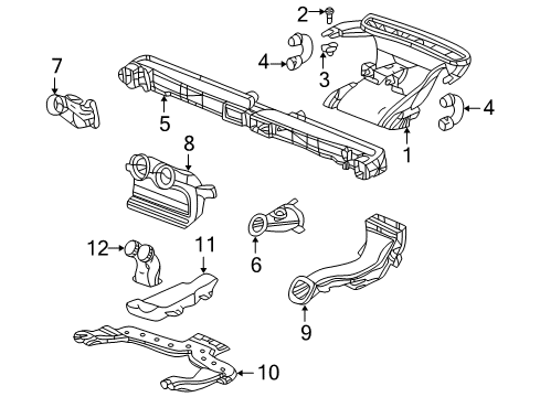 2001 Pontiac Aztek Ducts Diagram