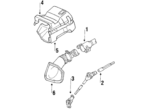 1987 Chevy Nova Cylinder,Ignition Lock(W/Key) Diagram for 94842987