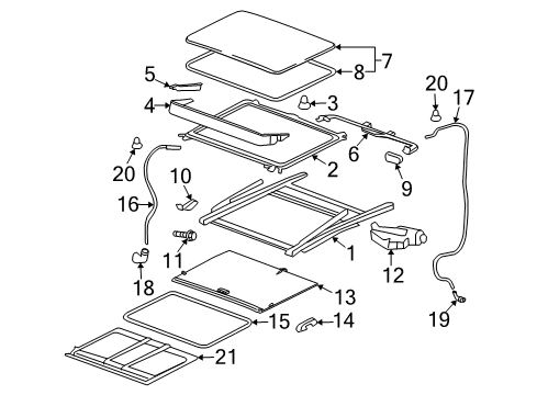 2009 Saturn Aura Retainer, Plastic Tree Diagram for 11562556