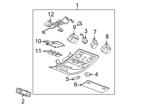 2010 Chevy Tahoe Sunroof Diagram 2 - Thumbnail