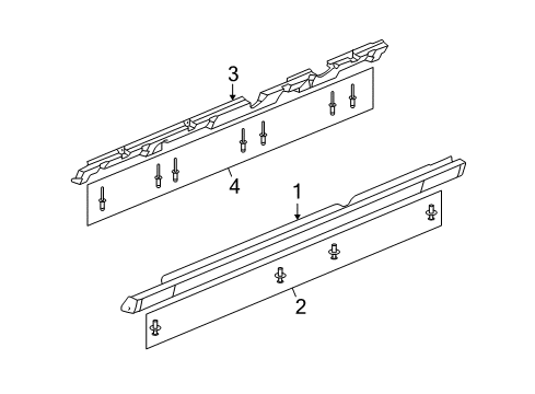 2004 Saturn Ion Exterior Trim - Pillars, Rocker & Floor Diagram 1 - Thumbnail