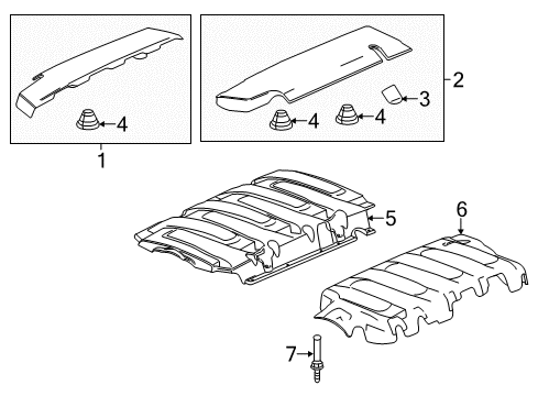 2014 Chevy Corvette Engine Appearance Cover Diagram