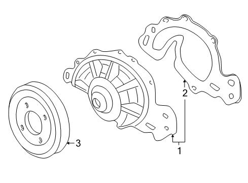 2006 Buick LaCrosse Cooling System, Radiator, Water Pump, Cooling Fan Diagram 2 - Thumbnail