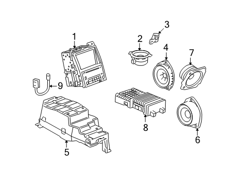 2008 Cadillac Escalade ESV Sound System Diagram